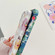 iPhone 11 Pro Max Lanyard Small Floral TPU Phone Case  - Green