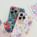 iPhone 11 Pro Max Lanyard Small Floral TPU Phone Case  - Blue