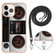iPhone 11 Pro Max Electroplating Dual-side IMD Phone Case with Lanyard - Retro Radio