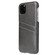 iPhone 11 Pro Max Fierre Shann Retro Oil Wax Texture PU Leather Case with Card Slots  - Black