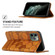 iPhone 11 Pro Max Football Texture Magnetic Leather Flip Phone Case  - Khaki
