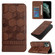 iPhone 11 Pro Max Football Texture Magnetic Leather Flip Phone Case  - Brown