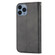iPhone 11 Pro Max Cubic Grid Calf Texture Magnetic Closure Leather Phone Case - Black