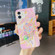 iPhone 11 Pro Max Laser Glitter Watercolor Pattern Shockproof Protective Case  - FD5