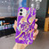 iPhone 11 Pro Max Laser Glitter Watercolor Pattern Shockproof Protective Case  - FD3