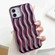 iPhone 11 Pro Max Plating 3D Water Wave Texture Phone Case - Purple