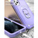iPhone 11 Pro Max PC + Rubber 3-layers Shockproof Protective Case with Rotating Holder  - Purple