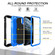 iPhone 11 Pro Max PC + Rubber 3-layers Shockproof Protective Case with Rotating Holder  - Black + Blue