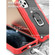 iPhone 11 Pro Max PC + Rubber 3-layers Shockproof Protective Case with Rotating Holder  - Red + Black
