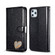 iPhone 11 Pro Max Glitter Powder Love Leather Phone Case  - Black