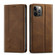 iPhone 11 Pro Max Forwenw F2 Series Magnetic Horizontal Flip Leather Case with Holder & Card Slots & Wallet  - Brown