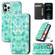 iPhone 11 Pro Max Colored Drawing Magnetic Horizontal Flip PU Leather Case with Holder & Card Slots & Wallet  - Emerald Stone