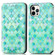 iPhone 11 Pro Max Colored Drawing Magnetic Horizontal Flip PU Leather Case with Holder & Card Slots & Wallet  - Emerald Stone