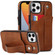 iPhone 11 Pro Max Crazy Horse Texture Shockproof TPU + PU Leather Case with Card Slot & Wrist Strap Holder  - Brown