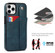 iPhone 11 Pro Max Crazy Horse Texture Shockproof TPU + PU Leather Case with Card Slot & Wrist Strap Holder  - Sapphire Blue
