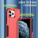 iPhone 11 Pro Max 3 in 1 PC + TPU Shockproof Phone Case - Red