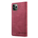 Skin Feel Anti-theft Brush Horizontal Flip Leather Case with Holder & Card Slots & Wallet iPhone 11 Pro Max - Wine Red