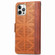 iPhone 11 Pro Max Grid Leather Flip Phone Case  - Brown