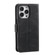 iPhone 11 Pro Max Nail Skin Feel Stitching Calf Texture Leather Phone Case - Black