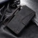 iPhone 11 Pro Max Nail Skin Feel Stitching Calf Texture Leather Phone Case - Black