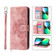 iPhone 11 Pro Max Skin-feel Flowers Embossed Wallet Leather Phone Case - Pink