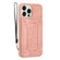 iPhone 11 Pro Max Dream Magnetic Back Cover Card Wallet Phone Case - Pink