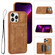 iPhone 11 Pro Max Dream Magnetic Back Cover Card Wallet Phone Case - Brown