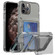 iPhone 11 Pro Max Crystal Clear Flip Card Slot Phone Case - Transparent Black