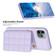 iPhone 11 Pro Max Grid Card Slot Holder Phone Case - Light Purple