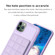 iPhone 11 Pro Max Grid Card Slot Holder Phone Case - Light Purple