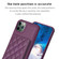 iPhone 11 Pro Max BF25 Square Plaid Card Bag Holder Phone Case - Dark Purple