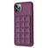 iPhone 11 Pro Max Grid Card Slot Holder Phone Case - Dark Purple