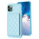 iPhone 11 Pro Max BF25 Square Plaid Card Bag Holder Phone Case - Blue