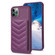 iPhone 11 Pro Max BF26 Wave Pattern Card Bag Holder Phone Case - Dark Purple