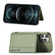 iPhone 11 Pro Max Carbon Fiber Magnetic Card Bag TPU+PU Shockproof Back Cover Case with Holder & Card Slot & Photo Frame  iPhone 11 Pro Max - Green