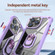 iPhone 11 Pro TPU + PC Lens Protection Phone Case with Ring Holder - Purple