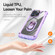 iPhone 11 Pro Max TPU + PC Lens Protection Phone Case with Ring Holder - Purple