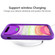 iPhone 11 Pro Max Wave Pattern 3 in 1 Silicone+PC Shockproof Protective Case - Purple