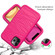 iPhone 11 Pro Max Wave Pattern 3 in 1 Silicone+PC Shockproof Protective Case - Hot Pink