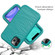 iPhone 11 Pro Max Wave Pattern 3 in 1 Silicone+PC Shockproof Protective Case - Dark Sea Green
