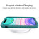 iPhone 11 Pro Max Wave Pattern 3 in 1 Silicone+PC Shockproof Protective Case - Dark Sea Green