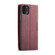 CaseMe-013 Multifunctional Horizontal Flip Leather Case with Card Slot & Holder & Wallet iPhone 11 Pro Max - Wine