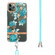 iPhone 11 Pro Max Flowers Series TPU Phone Case with Lanyard  - Blue Rose