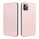 iPhone 11 Pro Max Carbon Fiber Texture Horizontal Flip TPU + PC + PU Leather Case with Card Slot - Pink