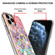 iPhone 11 Pro Max Electroplating Pattern IMD TPU Shockproof Case with Rhinestone Ring Holder  - Colorful Scales