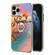 iPhone 11 Pro Max Electroplating Pattern IMD TPU Shockproof Case with Rhinestone Ring Holder  - Dream Chasing Butterfly