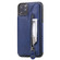 iPhone 11 Pro Max Solid Color Double Buckle Zipper Shockproof Protective Case - Blue