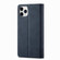 Frosted Anti-theft Brush Horizontal Flip Leather Case with Holder & Card Slots & Wallet iPhone 11 Pro Max - Dark Blue