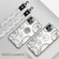 iPhone 11 Pro Max Fashion Clock Pattern Rhinestone Mobile Phone Shell with Bracket / Hand Rope / Lanyard - White