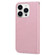 iPhone 11 Pro Max Cartoon Buckle Horizontal Flip Leather Phone Case - Pink